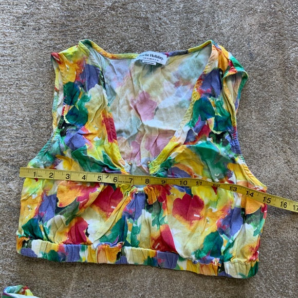 Charlie Holiday Floral bright Cheyenne maxi skirt and crop top two piece set-OBO - Picture 6 of 10